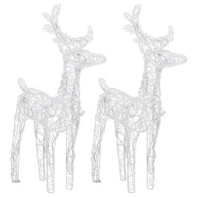 vidaXL Reindeers & Sleigh Christmas Decoration 240 LEDs Acrylic