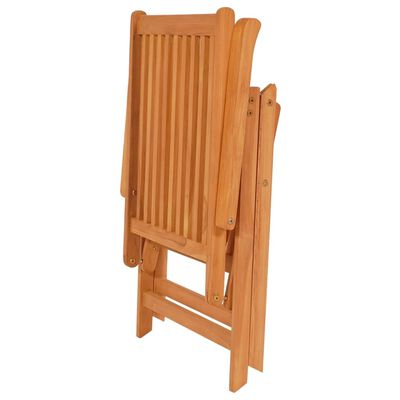 vidaXL Patio Chairs 4 pcs with Cream Cushions Solid Teak Wood