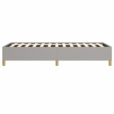 vidaXL Bed Frame Light Gray 39.4"x74.8" Twin Fabric