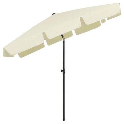 vidaXL Beach Umbrella Sand Yellow 78.7"x49.2"