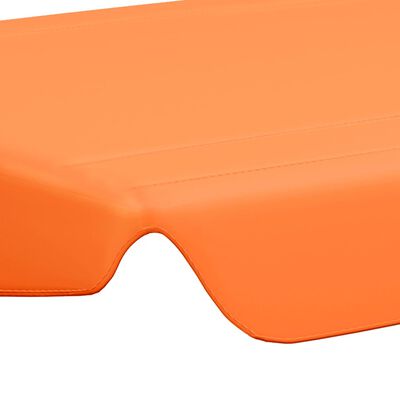 vidaXL Replacement Canopy for Garden Swing Orange 59.1"/51.2"x41.3"/27.6"