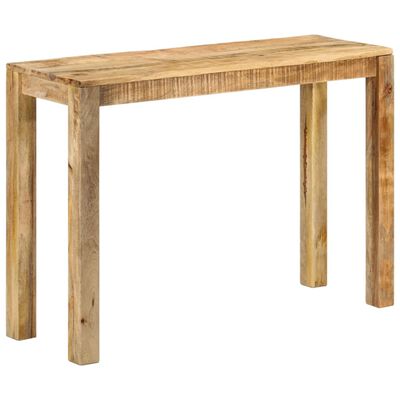 vidaXL Console Table 43.3"x13.8"x29.9" Rough Mango Wood