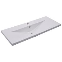 vidaXL Built-in Basin 39.8"x15.6"x7.3" Ceramic White