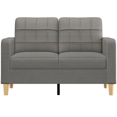 vidaXL 2-Seater Sofa Dark Gray 47.2" Fabric