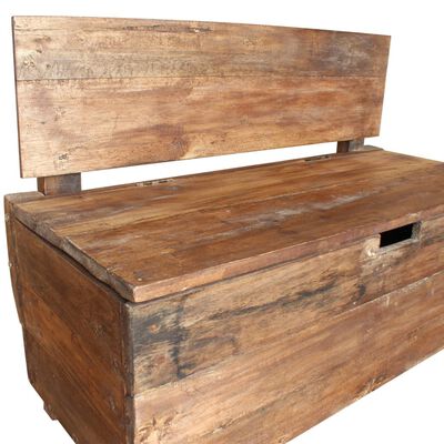 vidaXL Bench Solid Reclaimed Wood 33.9"x15.7"x23.6"