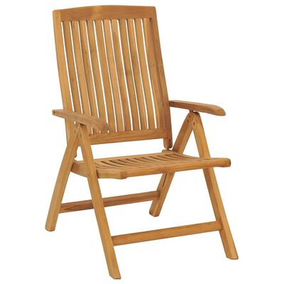 vidaXL Reclining Patio Chairs 6 pcs Solid Wood Teak