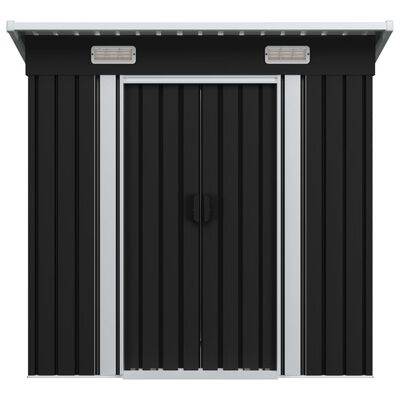 vidaXL Garden Shed Anthracite Steel