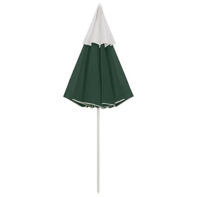 vidaXL Beach Umbrella Green 118.1"