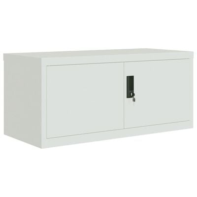 vidaXL File Cabinet Light Gray 35.4"x15.7"x94.5" Steel