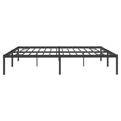 vidaXL Metal Bed Frame without Mattress Black 72"x83.9"