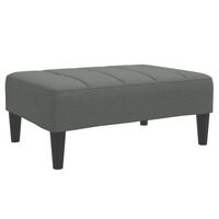 vidaXL Footstool Dark Gray 30.3"x21.7"x12.2" Fabric