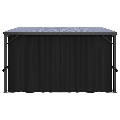 vidaXL Gazebo with Curtain 13.3'x9.6'x8' Anthracite