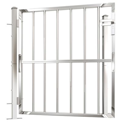 vidaXL Garden Gate 39.4"x39.4" Stainless Steel