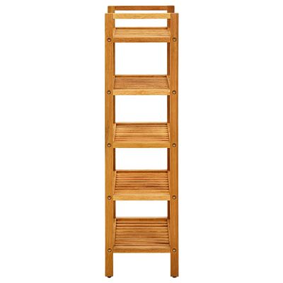 vidaXL Shoe Rack with 5 Shelves 19.7"x10.6"x39.4" Solid Oak Wood