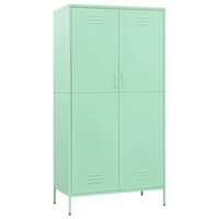 vidaXL Wardrobe Mint 35.4"x19.7"x70.9" Steel