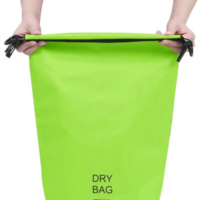 vidaXL Dry Bag Green 2.6 gal PVC