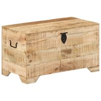 vidaXL Storage Chest Solid Rough Mango Wood