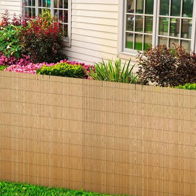 vidaXL Garden Reed Fence 196.9"x49.2"