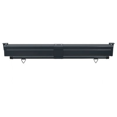 48424 vidaXL Balcony Side Awning 57.1"x98.4" Black