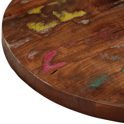 vidaXL Table Top Ø 23.6"x1" Round Solid Wood Reclaimed