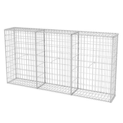 vidaXL Gabion Basket Galvanized Steel 78.7"x11.8"x39.4"