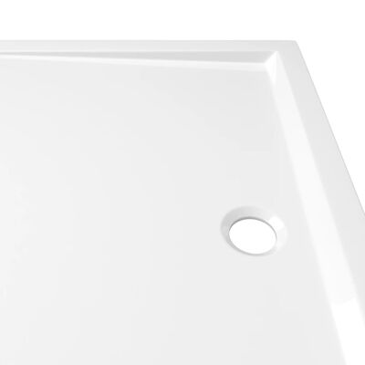 vidaXL Rectangular ABS Shower Base Tray White 27.6"x39.4"