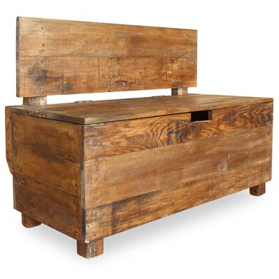 vidaXL Bench Solid Reclaimed Wood 33.9"x15.7"x23.6"