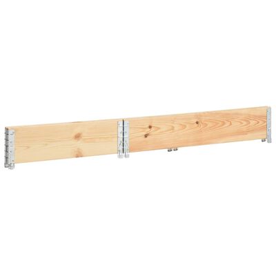 vidaXL Pallet Collar 19.7"x39.4" Solid Pine Wood