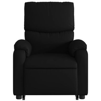 vidaXL Electric Stand up Massage Recliner Chair Black Faux Leather