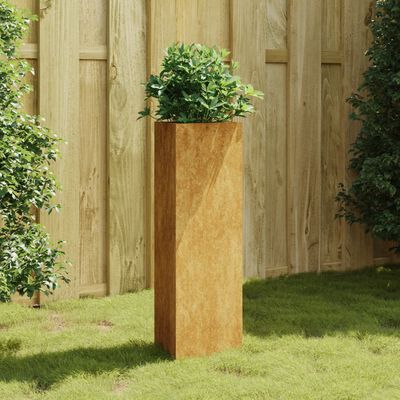 vidaXL Garden Planter 11.8"x10.2"x29.5" Corten Steel