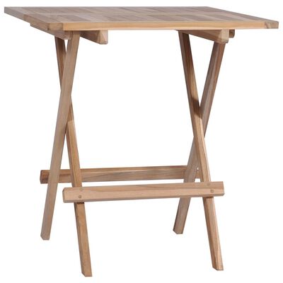katoen Higgins duizend vidaXL Folding Bistro Table 23.6"x23.6"x25.6" Solid Teak Wood | vidaXL.com