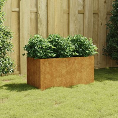 vidaXL Planter 31.5"x15.7"x15.7" Corten Steel