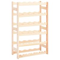 vidaXL Wine Rack for 30 Bottles Pinewood