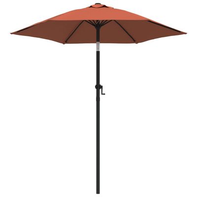 vidaXL Garden Parasol Terracotta 78.7"x88.2" Aluminum