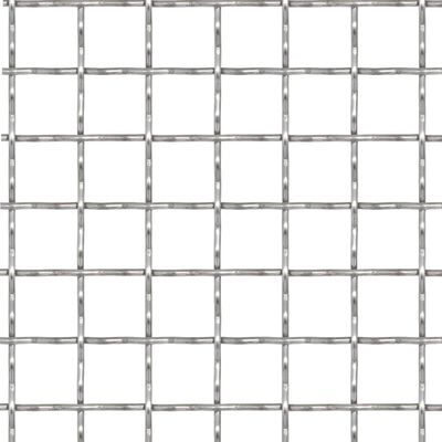 vidaXL Crimped Garden Wire Fence Stainless Steel 39.4"x33.5" 0.8"x0.8"x0.1"