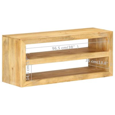 vidaXL TV Stand 42.1"x13.8"x17.7" Solid Wood Mango