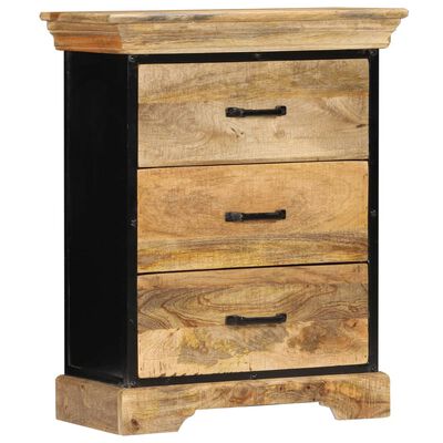 vidaXL Chest of Drawers 23.6"x11.8"x29.5" Solid Mango Wood