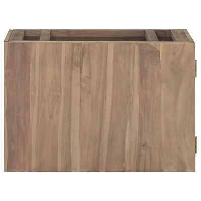 vidaXL Wall-mounted Bathroom Cabinet 23.6"x15.4"x15.7" Solid Wood Teak