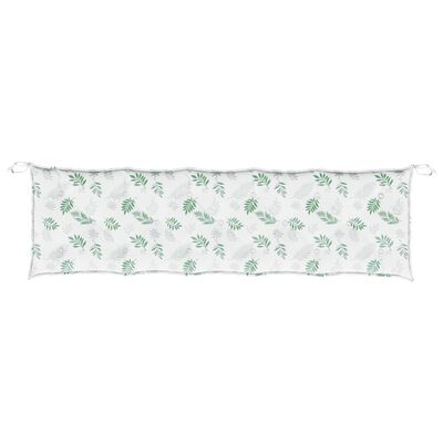 vidaXL Garden Bench Cushions 2 pcs Leaf Pattern Oxford Fabric