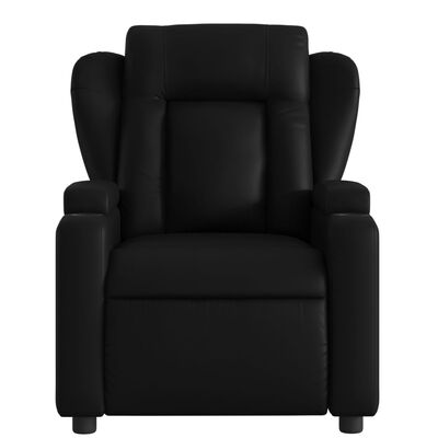 vidaXL Massage Recliner Chair Black Faux Leather