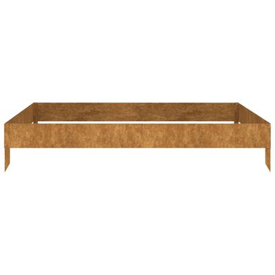 vidaXL Garden Raised Bed 39.4"x39.4"x7.3" Corten Steel