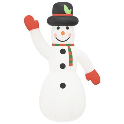 vidaXL Inflatable Snowman with LEDs 20 ft