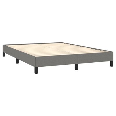 vidaXL Bed Frame Dark Gray 53.9"x74.8" Full Fabric