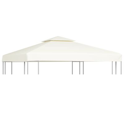 vidaXL Gazebo Cover Canopy Replacement 1 oz/ft² Cream White 9.8'x9.8'