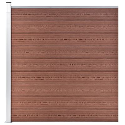 vidaXL Garden Fence WPC 615.7"x73.2" Brown