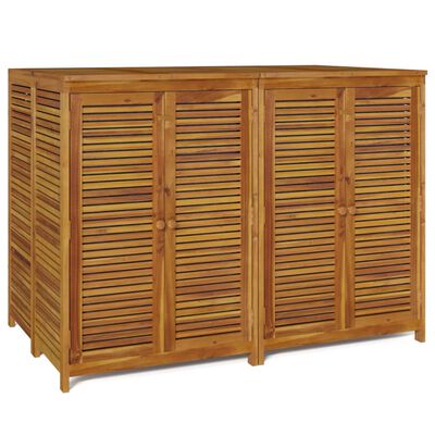 vidaXL Patio Storage Box 55.1"x34.3"x40.9" Solid Wood Acacia