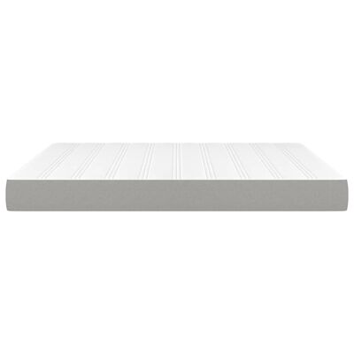 vidaXL Pocket Spring Bed Mattress Light Gray 76"x79.9"x7.9" King Fabric