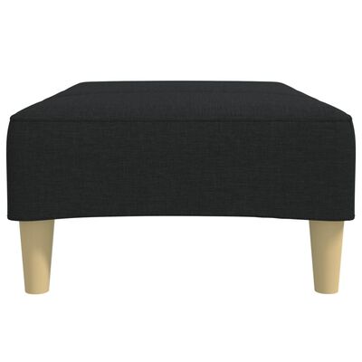 vidaXL Footstool Black 30.3"x21.7"x12.2" Fabric