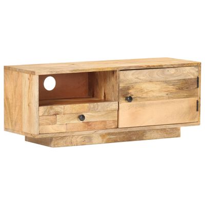 vidaXL TV Stand 35.4"x11.8"x13.8" Solid Wood Mango