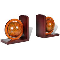 vidaXL Bookend Globe 2 pcs